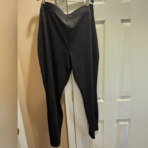 Express High Waisted Faux Suede Leggings Size L NWT - Picture 2 of 7